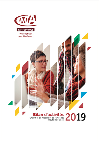 couverture du bilan d'activités 2019 de la cma hauts-de-france