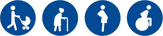 logos pour l'accessibilite des batiments publics