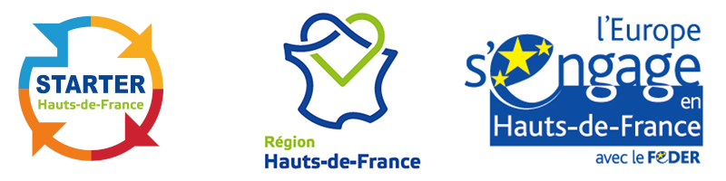 logo région hdf, starter et feder