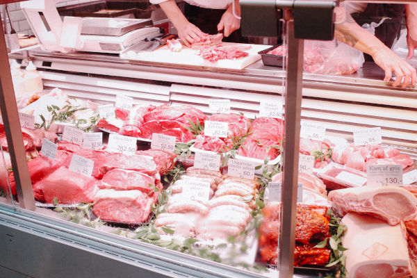vitrine de boucherie