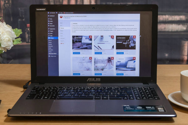 site internet sur ordinateur