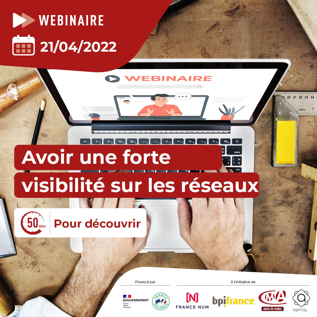 affiche webinaire réseau sociaux