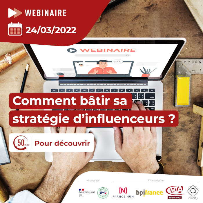 affiche webinaire stratégie influenceur