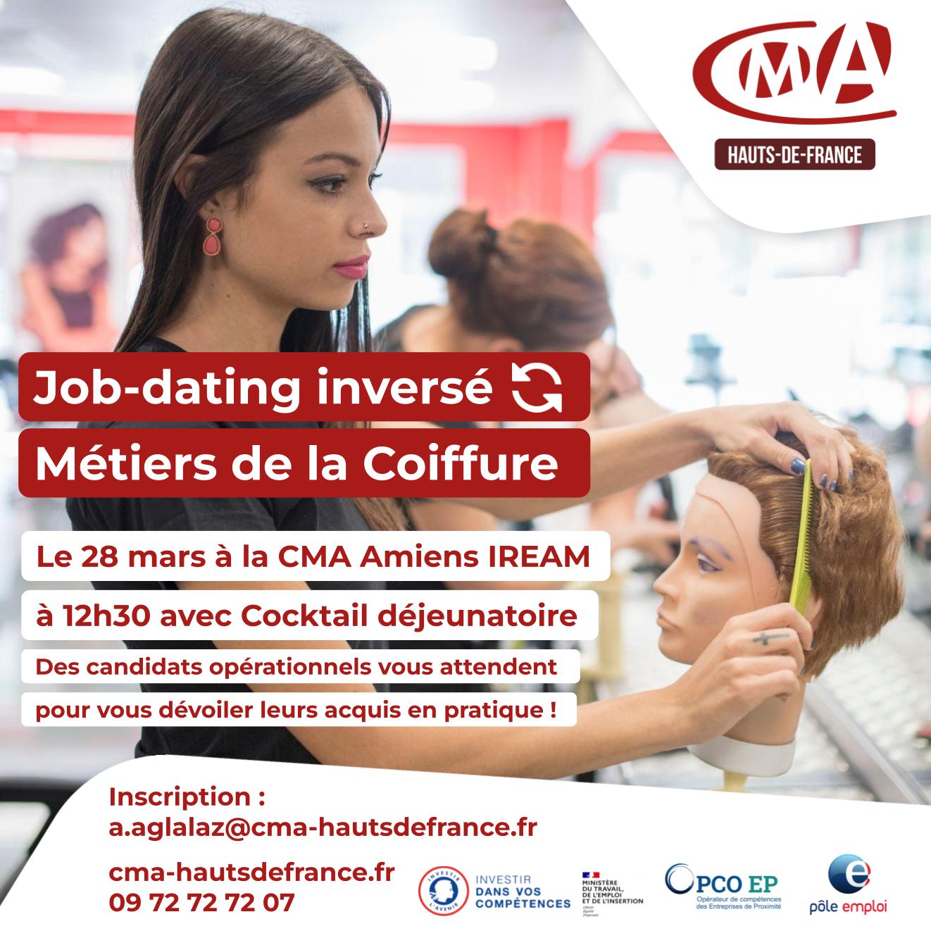 job dating inversé coiffure amiens