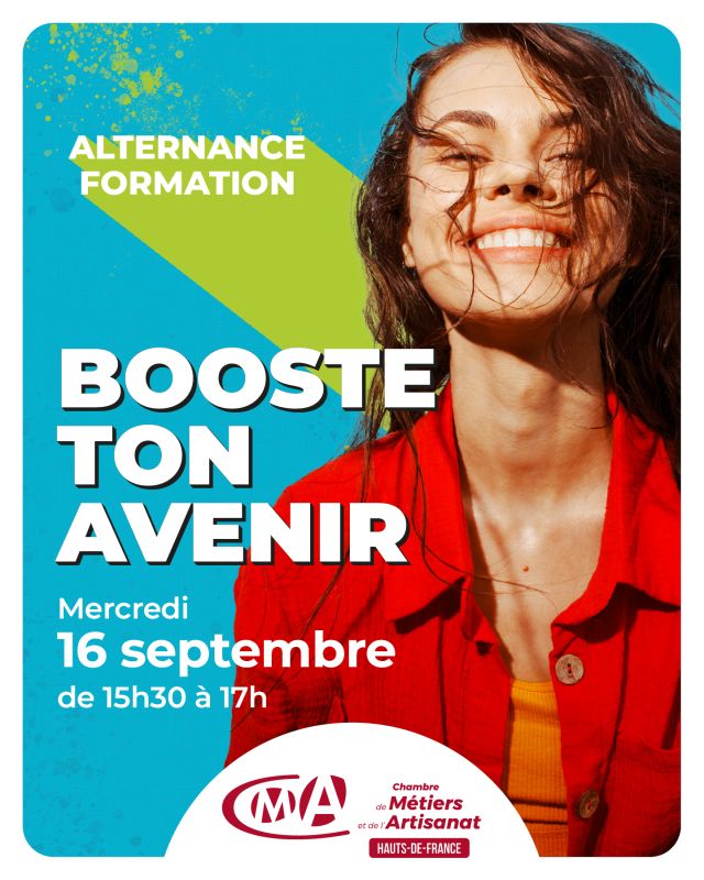 Booste ton avenir ! 16 septembre 2026, 15h30-17h - site internet