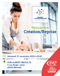 Atelier Création Reprise d'entreprises HUB Albert Méaulte