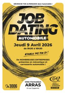 Job Dating Automobile CMA Formation Arras