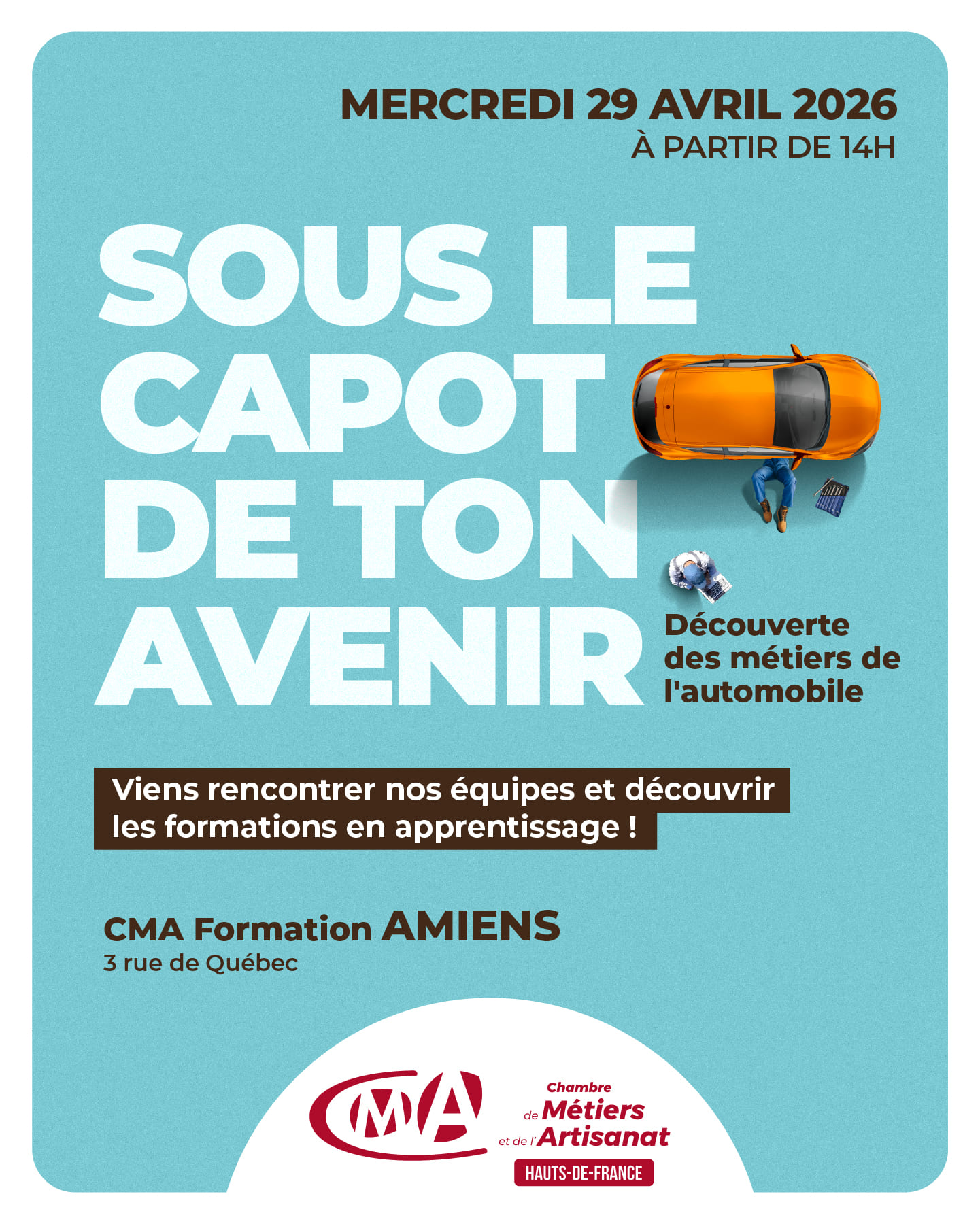 Découverte des métiers automobile amiens 29 avril