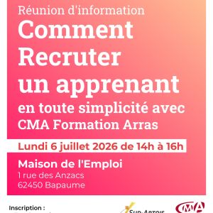 Réunion d'information Sud Artois comment recruter un apprenant