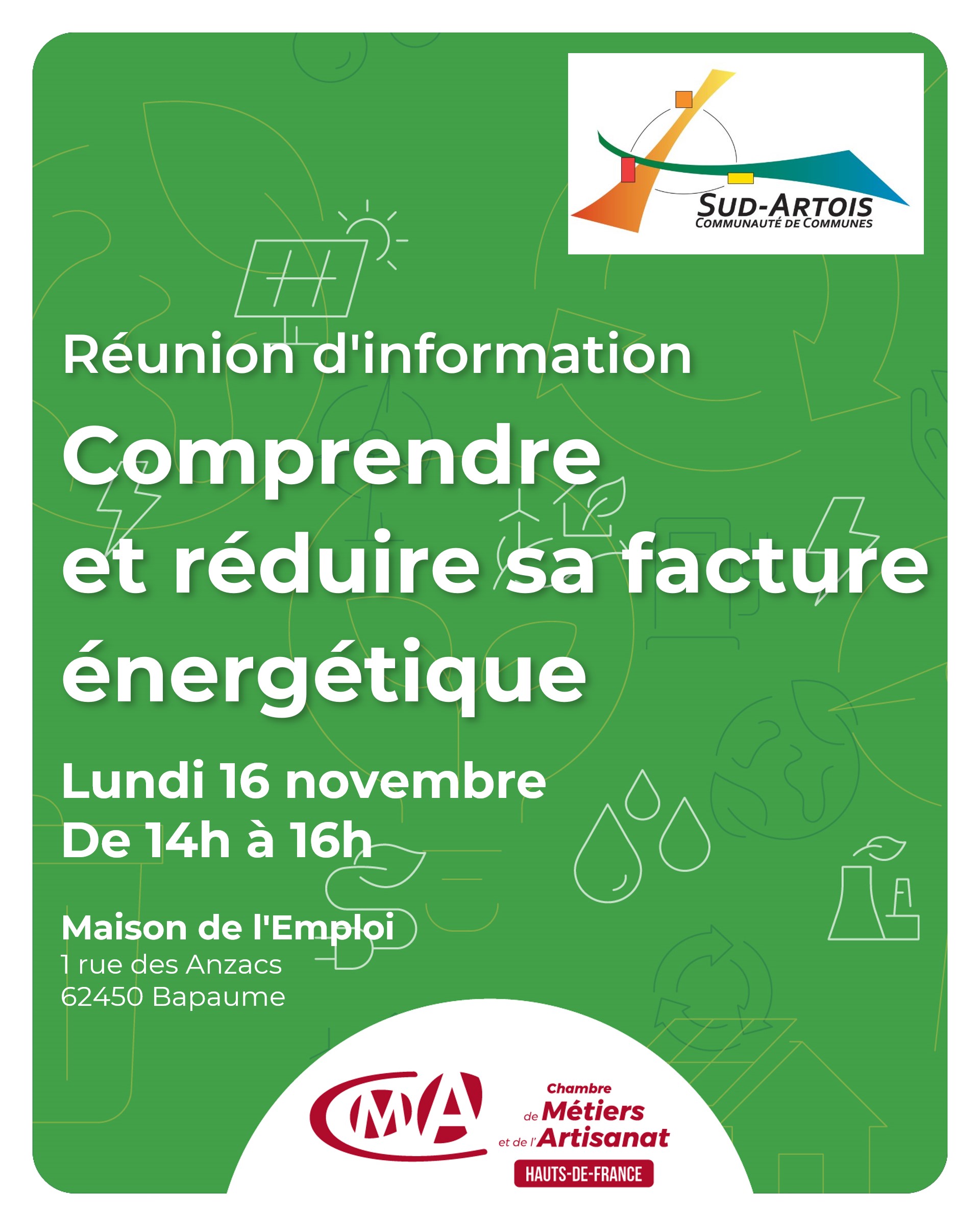 réunion d'information Comprendre et réduire sa facture énergétique